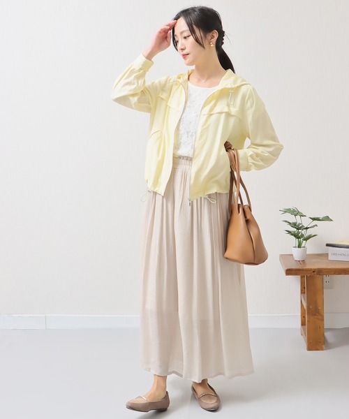 libelle more（リベル モア）の「シアーマウンテンパーカー　フード付きブルゾン（マウンテンパーカー・レディース・イエロー/ライトカーキ/ブラック/オフホワイト・M/L）」の22枚目の写真