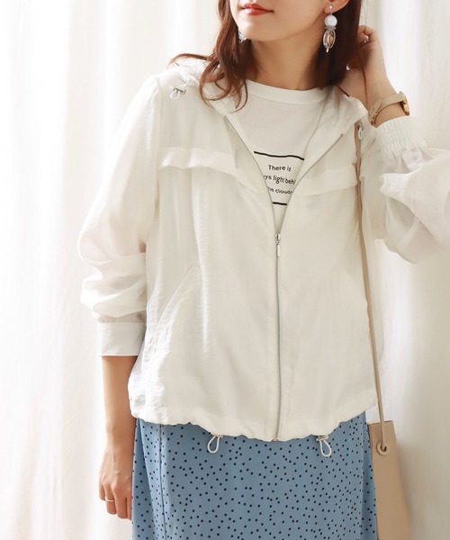 libelle more（リベル モア）の「シアーマウンテンパーカー　フード付きブルゾン（マウンテンパーカー・レディース・イエロー/ライトカーキ/ブラック/オフホワイト・M/L）」の12枚目の写真