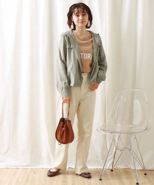 libelle more（リベル モア）の「シアーマウンテンパーカー　フード付きブルゾン（マウンテンパーカー・レディース・イエロー/ライトカーキ/ブラック/オフホワイト・M/L）」の14枚目の写真