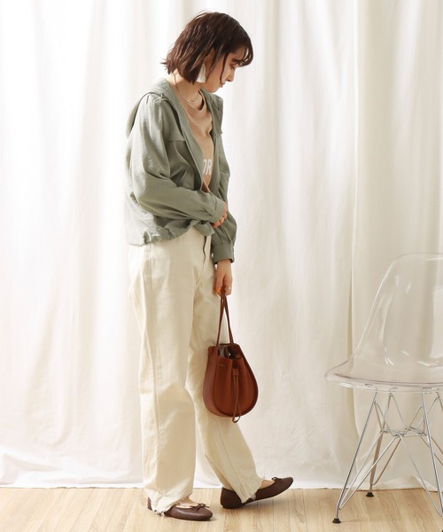 libelle more（リベル モア）の「シアーマウンテンパーカー　フード付きブルゾン（マウンテンパーカー・レディース・イエロー/ライトカーキ/ブラック/オフホワイト・M/L）」の15枚目の写真