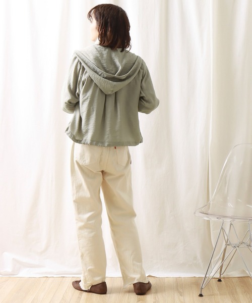 libelle more（リベル モア）の「シアーマウンテンパーカー　フード付きブルゾン（マウンテンパーカー・レディース・イエロー/ライトカーキ/ブラック/オフホワイト・M/L）」の16枚目の写真