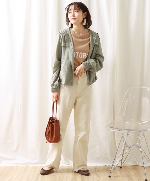 libelle more（リベル モア）の「シアーマウンテンパーカー　フード付きブルゾン（マウンテンパーカー・レディース・イエロー/ライトカーキ/ブラック/オフホワイト・M/L）」の17枚目の写真