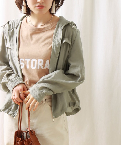 libelle more（リベル モア）の「シアーマウンテンパーカー　フード付きブルゾン（マウンテンパーカー・レディース・イエロー/ライトカーキ/ブラック/オフホワイト・M/L）」の19枚目の写真