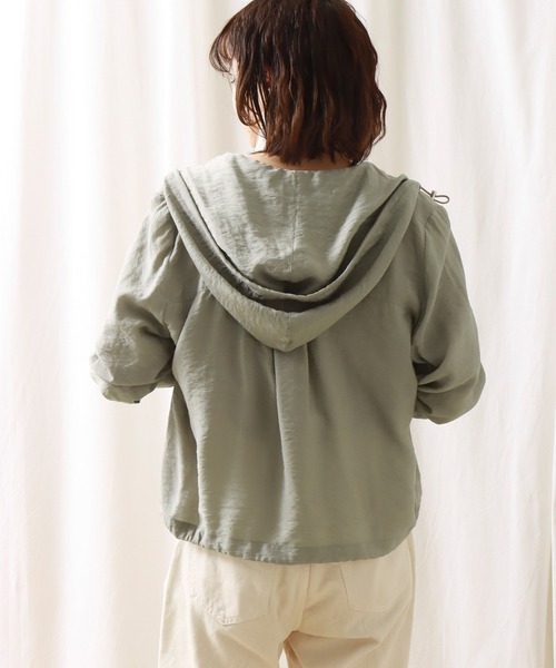 libelle more（リベル モア）の「シアーマウンテンパーカー　フード付きブルゾン（マウンテンパーカー・レディース・イエロー/ライトカーキ/ブラック/オフホワイト・M/L）」の20枚目の写真