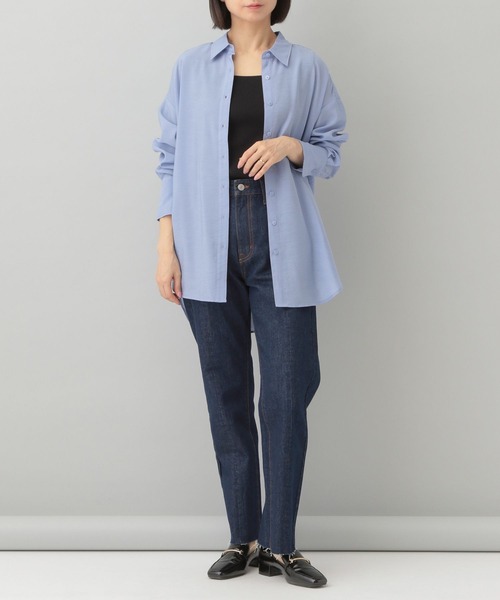 A part by（アパートバイ）の「リメイクテーパードデニム（デニムパンツ・レディース・ライトブルー/ネイビー・MEDIUM/LARGE）」の8枚目の写真