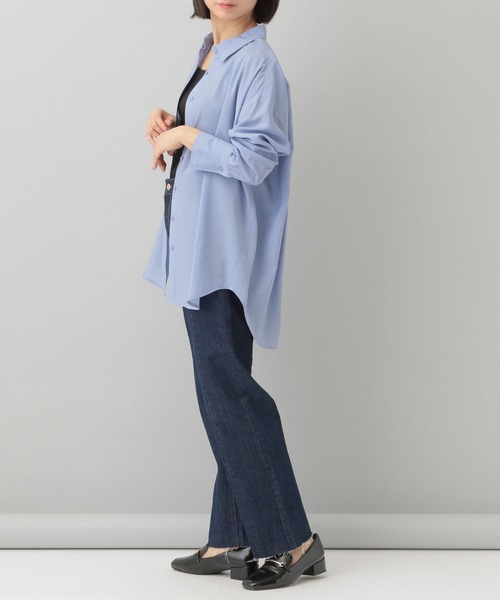 A part by（アパートバイ）の「リメイクテーパードデニム（デニムパンツ・レディース・ライトブルー/ネイビー・MEDIUM/LARGE）」の9枚目の写真