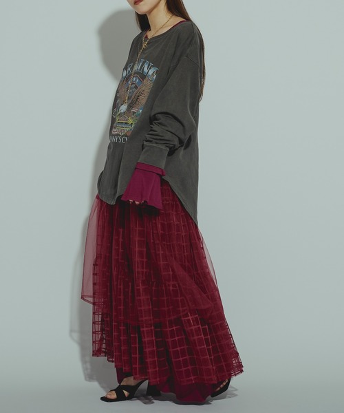 GOOD ROCK SPEED(グッドロックスピード)の「【GOOD ROCK SPEED】EAGLE L/S tee(Tシャツ/カットソー・レディース・ブラック/ベージュ・FREE)」の17枚目の写真