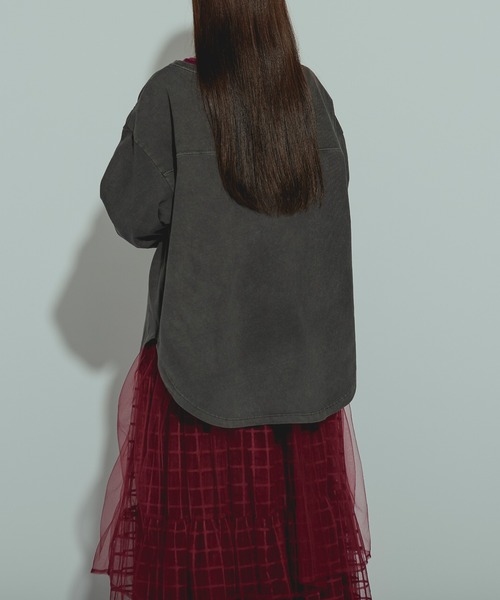 GOOD ROCK SPEED(グッドロックスピード)の「【GOOD ROCK SPEED】EAGLE L/S tee(Tシャツ/カットソー・レディース・ブラック/ベージュ・FREE)」の4枚目の写真