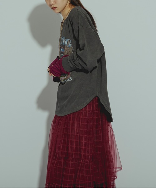 GOOD ROCK SPEED(グッドロックスピード)の「【GOOD ROCK SPEED】EAGLE L/S tee(Tシャツ/カットソー・レディース・ブラック/ベージュ・FREE)」の9枚目の写真