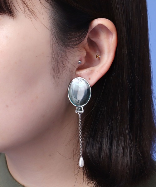 didizizi(ディディジジ)の「ふーせん ピアス/イヤリング(ピアス(両耳用)・レディース・ゴールド/シルバー系その他/ゴールド系その他/シルバー・FREE)」の2枚目の写真