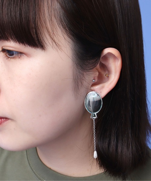 didizizi(ディディジジ)の「ふーせん ピアス/イヤリング(ピアス(両耳用)・レディース・ゴールド/シルバー系その他/ゴールド系その他/シルバー・FREE)」の9枚目の写真