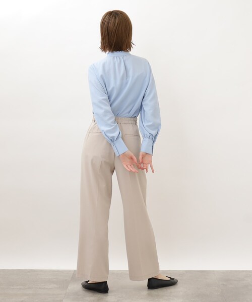 grove(グローブ)の「◆イージーケアがうれしい脚長効果のあるハイウエストデザインのストーレートボトム!!(その他パンツ・レディース・ブルー/ブラック/ライトベージュ・02/03/01/05/04)」の19枚目の写真