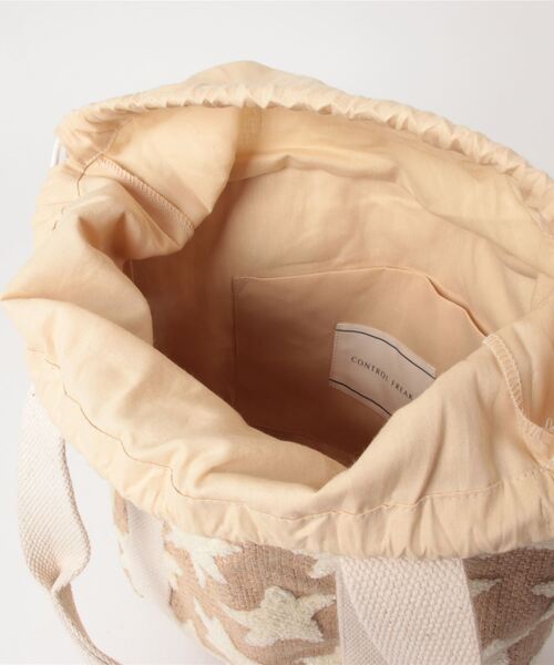 CONTROL FREAK / CTFK（コントロールフリーク）の「スターエンブロイダリートート（トートバッグ・レディース・ホワイト/ブラック・ONE SIZE）」の5枚目の写真