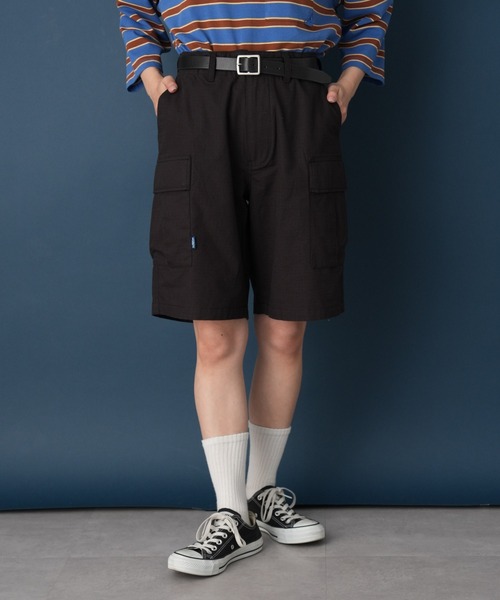 GEVACO（ゲバコ）の「【GEVACO/ゲバコ】リップストップカーゴショーツ（カーゴパンツ・レディース・オリーブ/ブラック/カーキ・MEDIUM）」の4枚目の写真