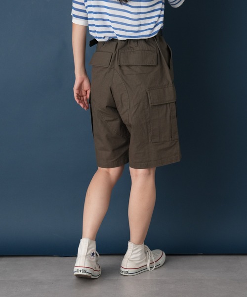 GEVACO（ゲバコ）の「【GEVACO/ゲバコ】リップストップカーゴショーツ（カーゴパンツ・レディース・オリーブ/ブラック/カーキ・MEDIUM）」の16枚目の写真