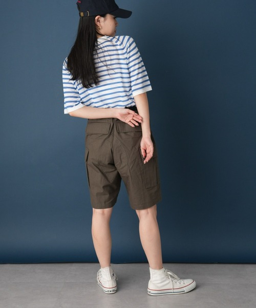 GEVACO（ゲバコ）の「【GEVACO/ゲバコ】リップストップカーゴショーツ（カーゴパンツ・レディース・オリーブ/ブラック/カーキ・MEDIUM）」の21枚目の写真