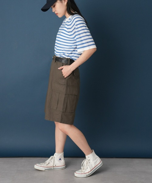 GEVACO（ゲバコ）の「【GEVACO/ゲバコ】リップストップカーゴショーツ（カーゴパンツ・レディース・オリーブ/ブラック/カーキ・MEDIUM）」の22枚目の写真