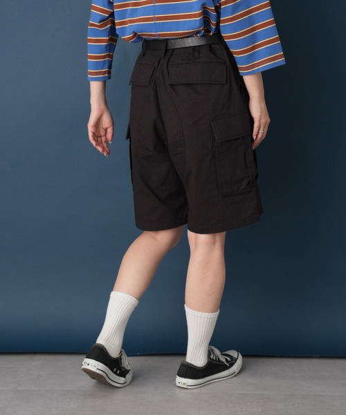GEVACO（ゲバコ）の「【GEVACO/ゲバコ】リップストップカーゴショーツ（カーゴパンツ・レディース・オリーブ/ブラック/カーキ・MEDIUM）」の6枚目の写真