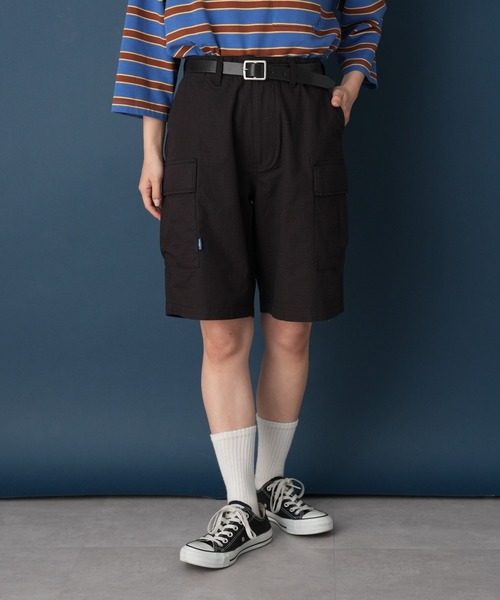 GEVACO（ゲバコ）の「【GEVACO/ゲバコ】リップストップカーゴショーツ（カーゴパンツ・レディース・オリーブ/ブラック/カーキ・MEDIUM）」の8枚目の写真