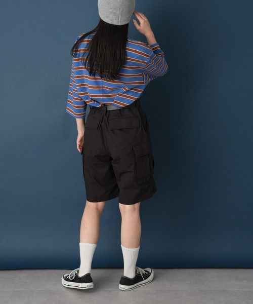 GEVACO（ゲバコ）の「【GEVACO/ゲバコ】リップストップカーゴショーツ（カーゴパンツ・レディース・オリーブ/ブラック/カーキ・MEDIUM）」の11枚目の写真