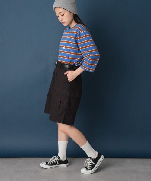 GEVACO（ゲバコ）の「【GEVACO/ゲバコ】リップストップカーゴショーツ（カーゴパンツ・レディース・オリーブ/ブラック/カーキ・MEDIUM）」の12枚目の写真