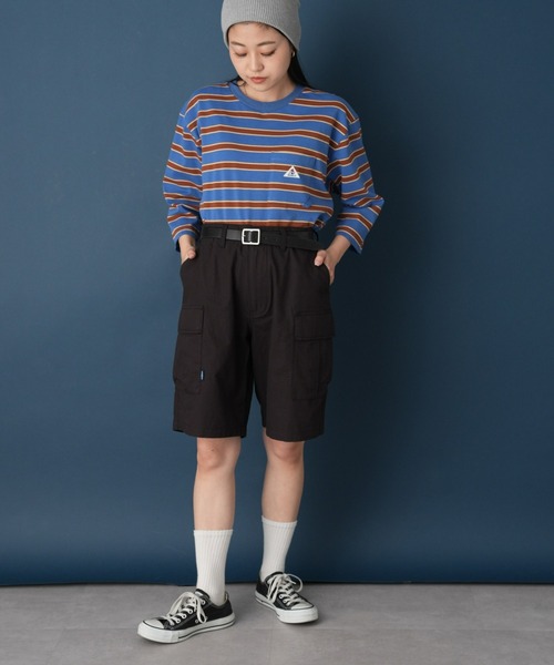 GEVACO（ゲバコ）の「【GEVACO/ゲバコ】リップストップカーゴショーツ（カーゴパンツ・レディース・オリーブ/ブラック/カーキ・MEDIUM）」の13枚目の写真