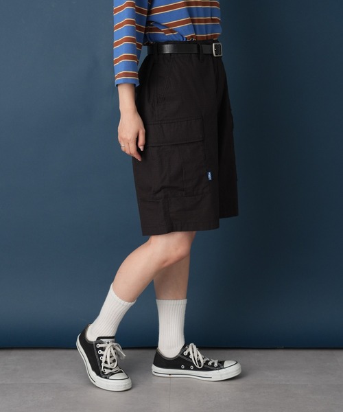 GEVACO（ゲバコ）の「【GEVACO/ゲバコ】リップストップカーゴショーツ（カーゴパンツ・レディース・オリーブ/ブラック/カーキ・MEDIUM）」の5枚目の写真