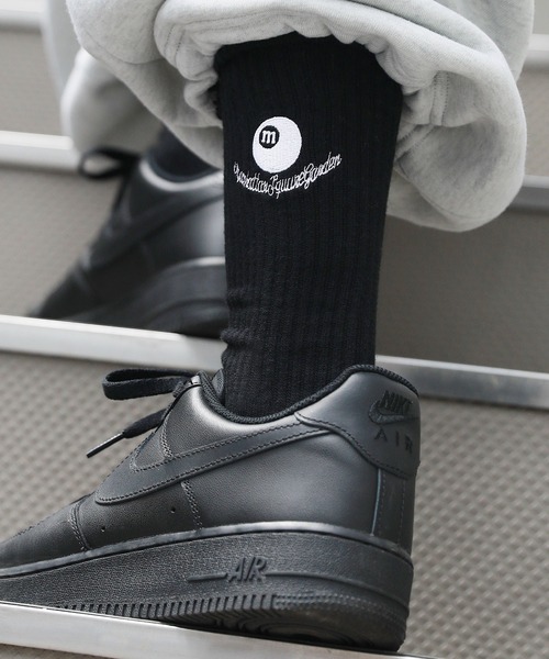 MSG（エムエスジー）の「ワンポイントロゴ刺繍リブソックス（ソックス/靴下・メンズ・ブラック/オレンジ/パープル/グリーン/ホワイト/ブラック系2/ブルー系2/イエロー系2/ブラック系1/ピンク系1/ホワイト系1/ホワイト系2/ブラウン系1・25-27CM）」の14枚目の写真