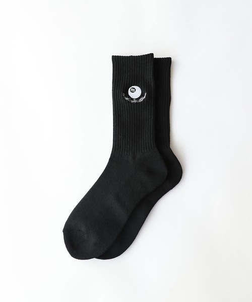 MSG（エムエスジー）の「ワンポイントロゴ刺繍リブソックス（ソックス/靴下・メンズ・ブラック/オレンジ/パープル/グリーン/ホワイト/ブラック系2/ブルー系2/イエロー系2/ブラック系1/ピンク系1/ホワイト系1/ホワイト系2/ブラウン系1・25-27CM）」の20枚目の写真