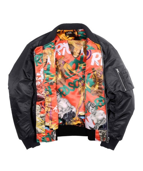 RICHARDSON（リチャードソン）の「【Richardson/リチャードソン】 RANXEROX LIBERA MA-1（MA-1・メンズ・ブラック・L/M/S）」の2枚目の写真