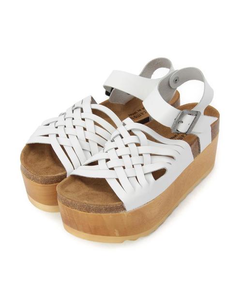 Another Edition（アナザーエディション）の「JefferyCampbell厚底サンダル/BCJ/C アツゾコ SNDL55（サンダル・レディース・ホワイト/シルバー・37/38/36）」の2枚目の写真