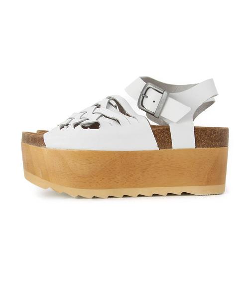 Another Edition（アナザーエディション）の「JefferyCampbell厚底サンダル/BCJ/C アツゾコ SNDL55（サンダル・レディース・ホワイト/シルバー・37/38/36）」の9枚目の写真