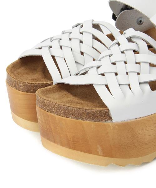 Another Edition（アナザーエディション）の「JefferyCampbell厚底サンダル/BCJ/C アツゾコ SNDL55（サンダル・レディース・ホワイト/シルバー・37/38/36）」の3枚目の写真