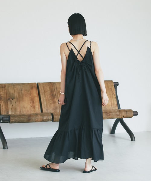 RIVE DROITE（リヴドロワ）の「ゆったり着られる/コットンシフォンマキシワンピース（ワンピース・レディース・ブラック/レッド/オフホワイト・FREE）」の21枚目の写真