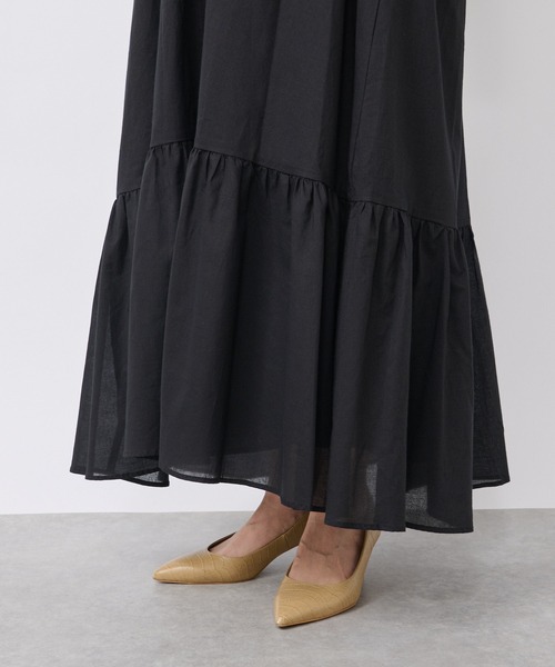 RIVE DROITE（リヴドロワ）の「ゆったり着られる/コットンシフォンマキシワンピース（ワンピース・レディース・ブラック/レッド/オフホワイト・FREE）」の19枚目の写真