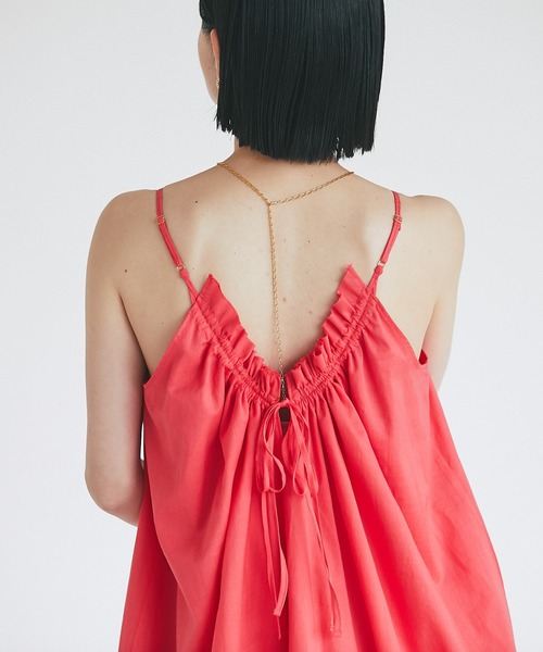 RIVE DROITE（リヴドロワ）の「ゆったり着られる/コットンシフォンマキシワンピース（ワンピース・レディース・ブラック/レッド/オフホワイト・FREE）」の5枚目の写真