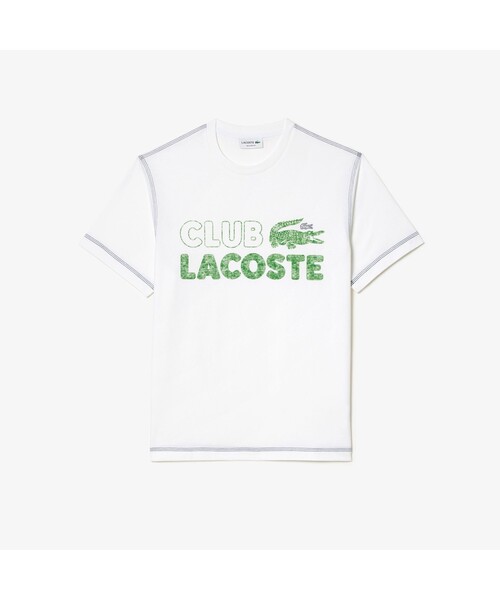LACOSTE（ラコステ）の「ヴィンテージプリントクルーネックTシャツ（Tシャツ/カットソー・メンズ・ネイビー/ホワイト/ピンク/ブルー・3/4/5/2）」の2枚目の写真