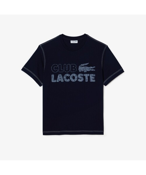 LACOSTE（ラコステ）の「ヴィンテージプリントクルーネックTシャツ（Tシャツ/カットソー・メンズ・ネイビー/ホワイト/ピンク/ブルー・3/4/5/2）」の7枚目の写真