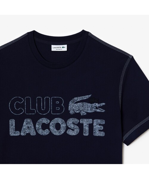 LACOSTE（ラコステ）の「ヴィンテージプリントクルーネックTシャツ（Tシャツ/カットソー・メンズ・ネイビー/ホワイト/ピンク/ブルー・3/4/5/2）」の8枚目の写真