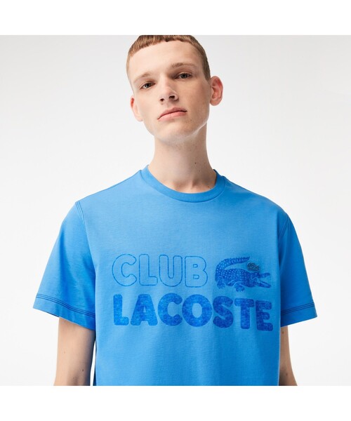 LACOSTE（ラコステ）の「ヴィンテージプリントクルーネックTシャツ（Tシャツ/カットソー・メンズ・ネイビー/ホワイト/ピンク/ブルー・3/4/5/2）」の9枚目の写真