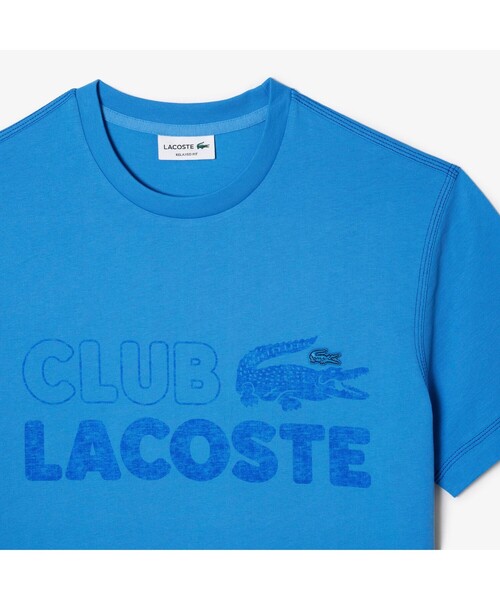 LACOSTE（ラコステ）の「ヴィンテージプリントクルーネックTシャツ（Tシャツ/カットソー・メンズ・ネイビー/ホワイト/ピンク/ブルー・3/4/5/2）」の12枚目の写真