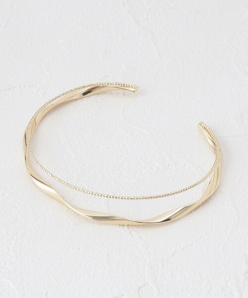 grove（グローブ）の「◆ナローメタルバングル（ブレスレット・レディース・ゴールド/シルバー・00）」の2枚目の写真