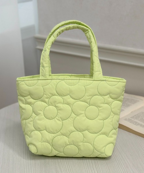 apres jour clair（アプレジュールクレア）の「【apres jour clair×ARIAZ】フラワーキルティングバッグ（ハンドバッグ・レディース・ライトブラウン/イエロー/ミント/アイボリー・FREE）」の5枚目の写真