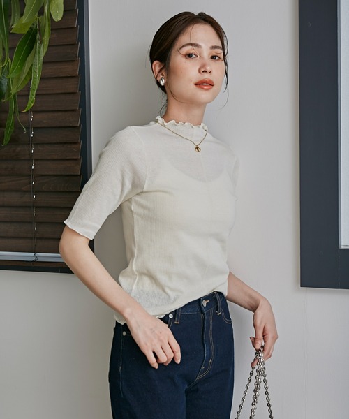 LB.03/前後2WAYシアーテレコTシャツ