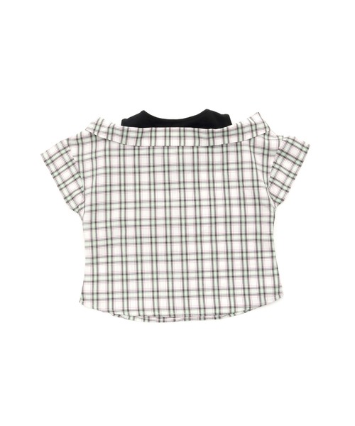 SISTER JENNI(SISTER JENNI)の「チェックドッキングシャツ(シャツ/ブラウス・キッズ・グリーン/ラベンダー・130cm/140cm/150cm/160cm)」の8枚目の写真