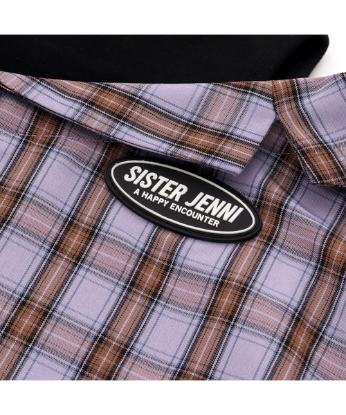 SISTER JENNI(SISTER JENNI)の「チェックドッキングシャツ(シャツ/ブラウス・キッズ・グリーン/ラベンダー・130cm/140cm/150cm/160cm)」の11枚目の写真