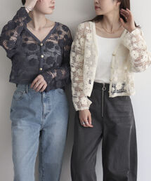 fredy emue | コットンレース前開きカーディガン(カーディガン/ボレロ)