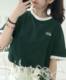 バイカラーTシャツ半袖