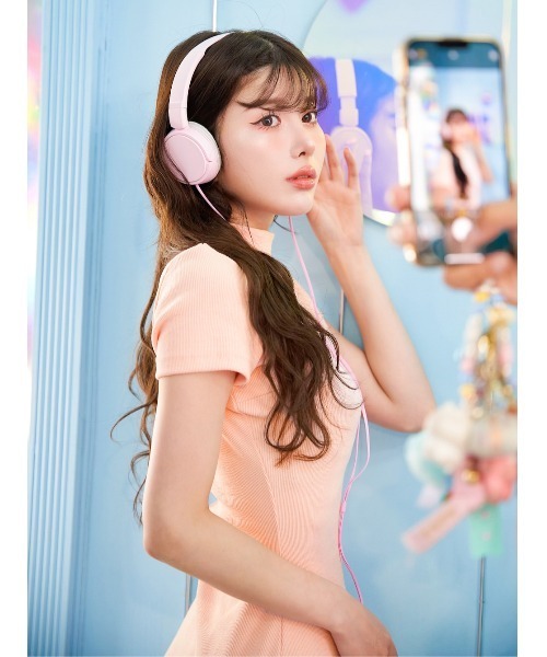 Darich(ダーリッチ)の「アシメタイトリブワンピース(ワンピース・レディース・ピンク/ブラック/サックスブルー/インディゴブルー・FREE/FL)」の9枚目の写真