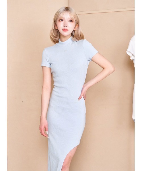 ダーリッチワンピース ダーリッチ Darich オブリークタイトミニワンピース （ブラック